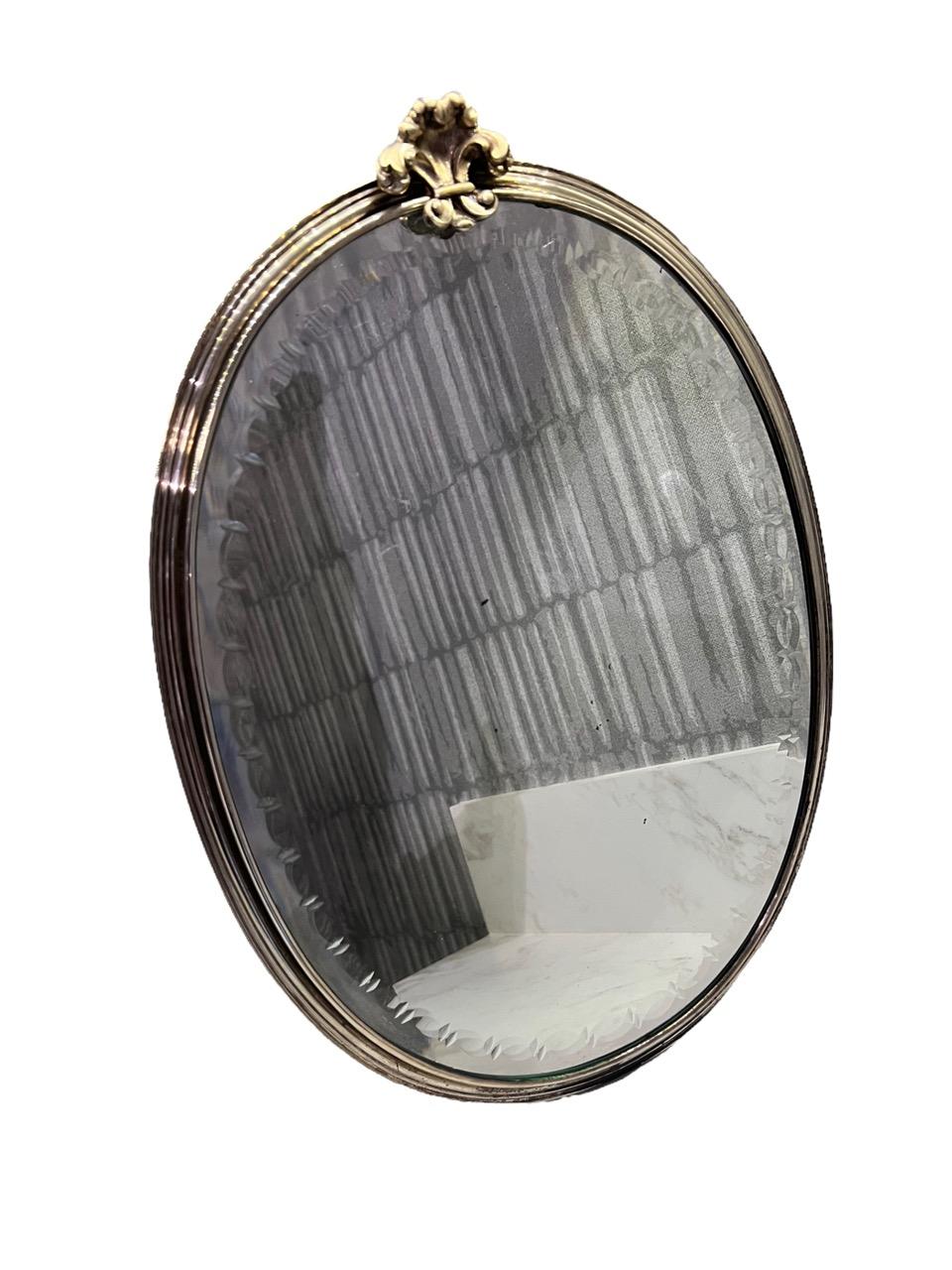 Mario Buccellati 20th Century Italian Sterling Silver Oval Mirror For Sale 11