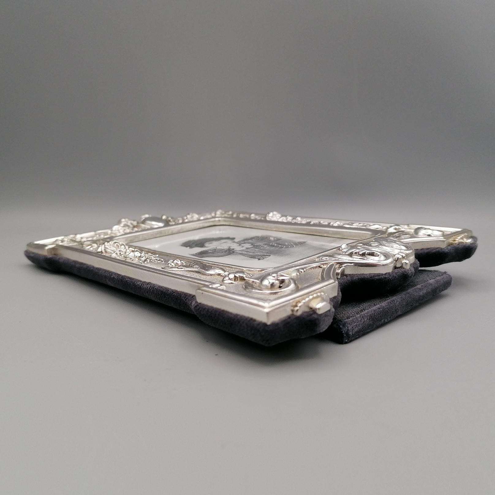 20th Century Italian Sterling Silver Picture Frame For Sale 5