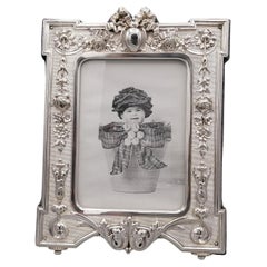 Vintage 20th Century Italian Sterling Silver Picture Frame