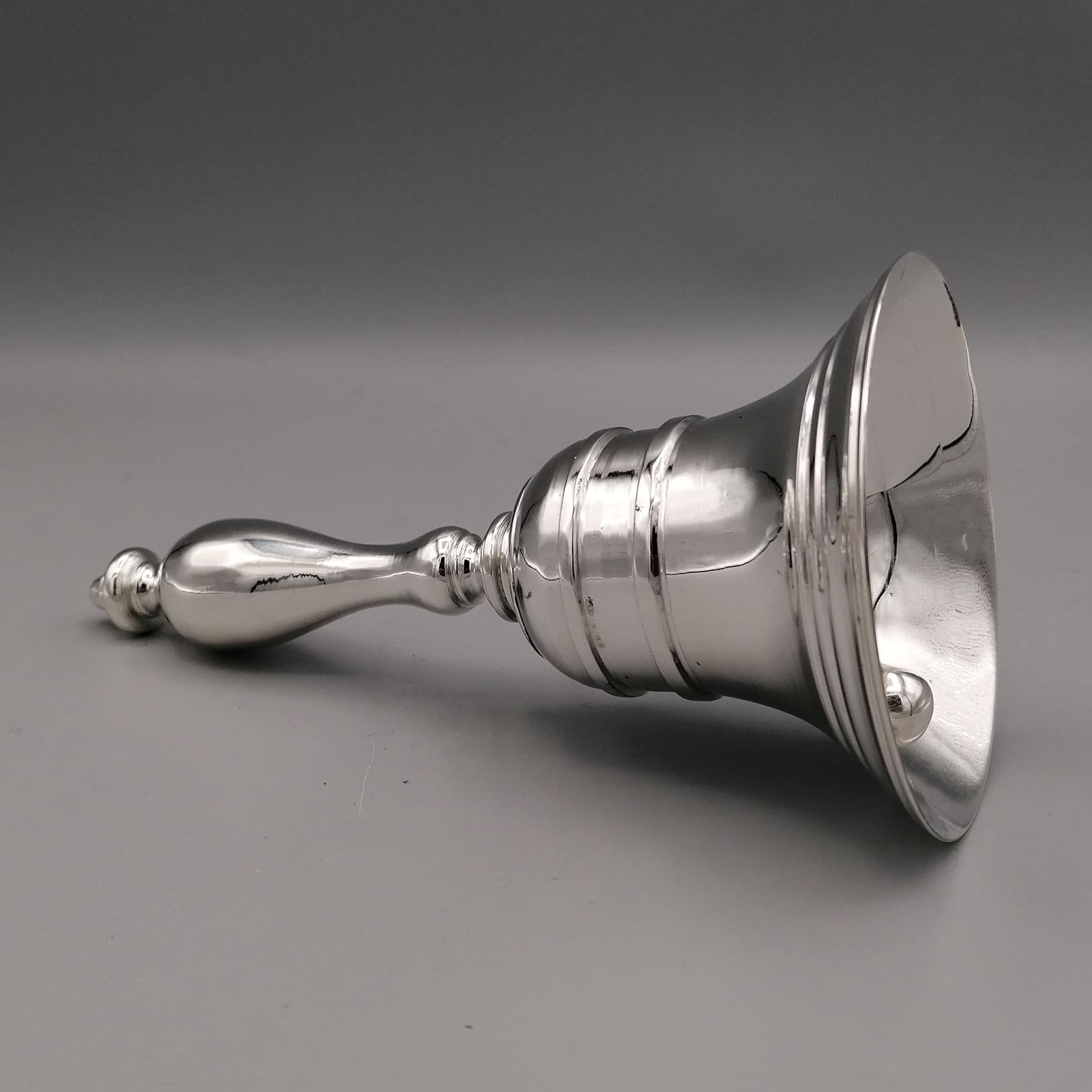 20th Century Italian Sterling Silver Table Bell 5