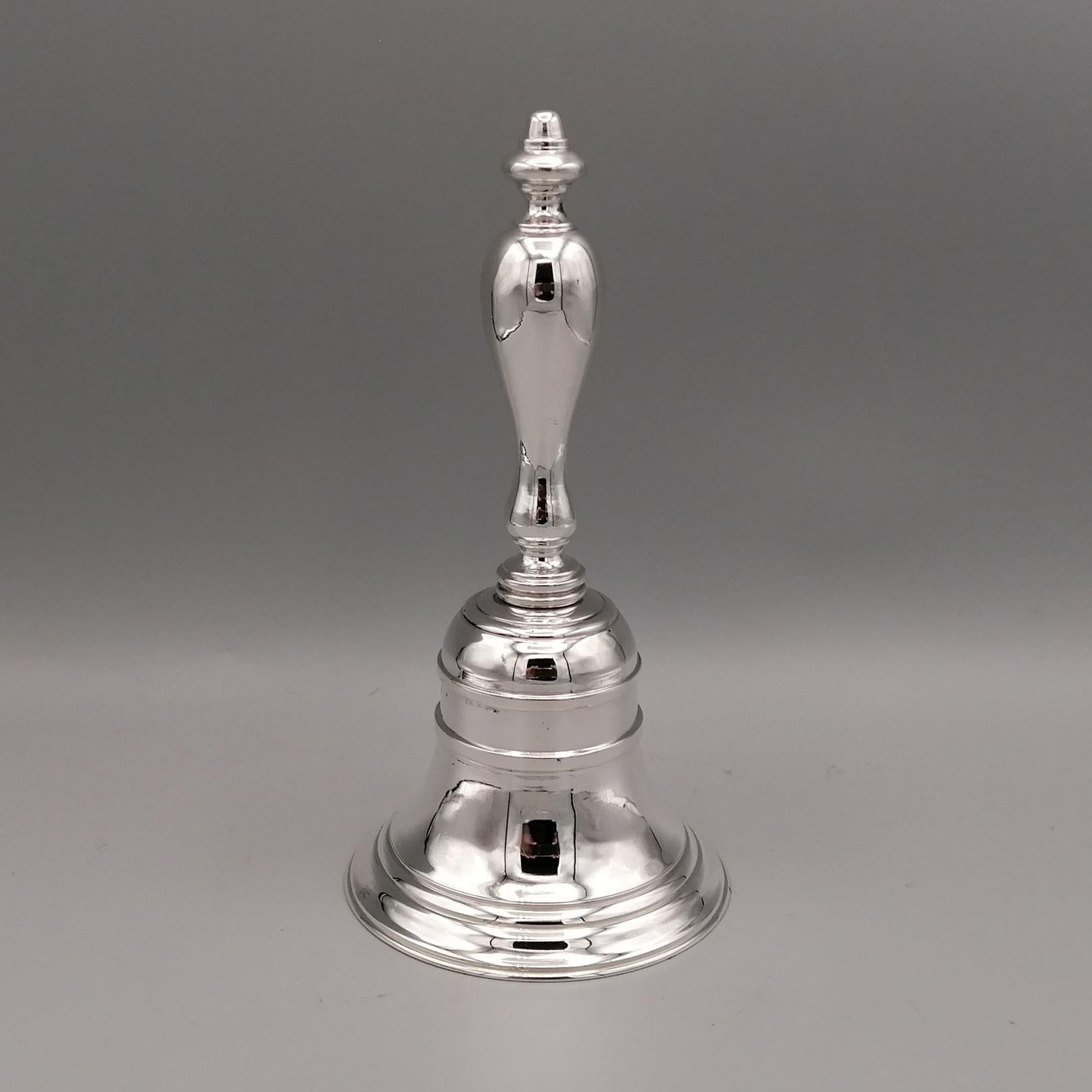 925 Sterling Silver Bell.
The object was made with the technique of casting and turning. The finishing was done with a chisel.
The desk bell is an important example both in size and weight.
Made in Milan - Italy by one of the most famous Italian