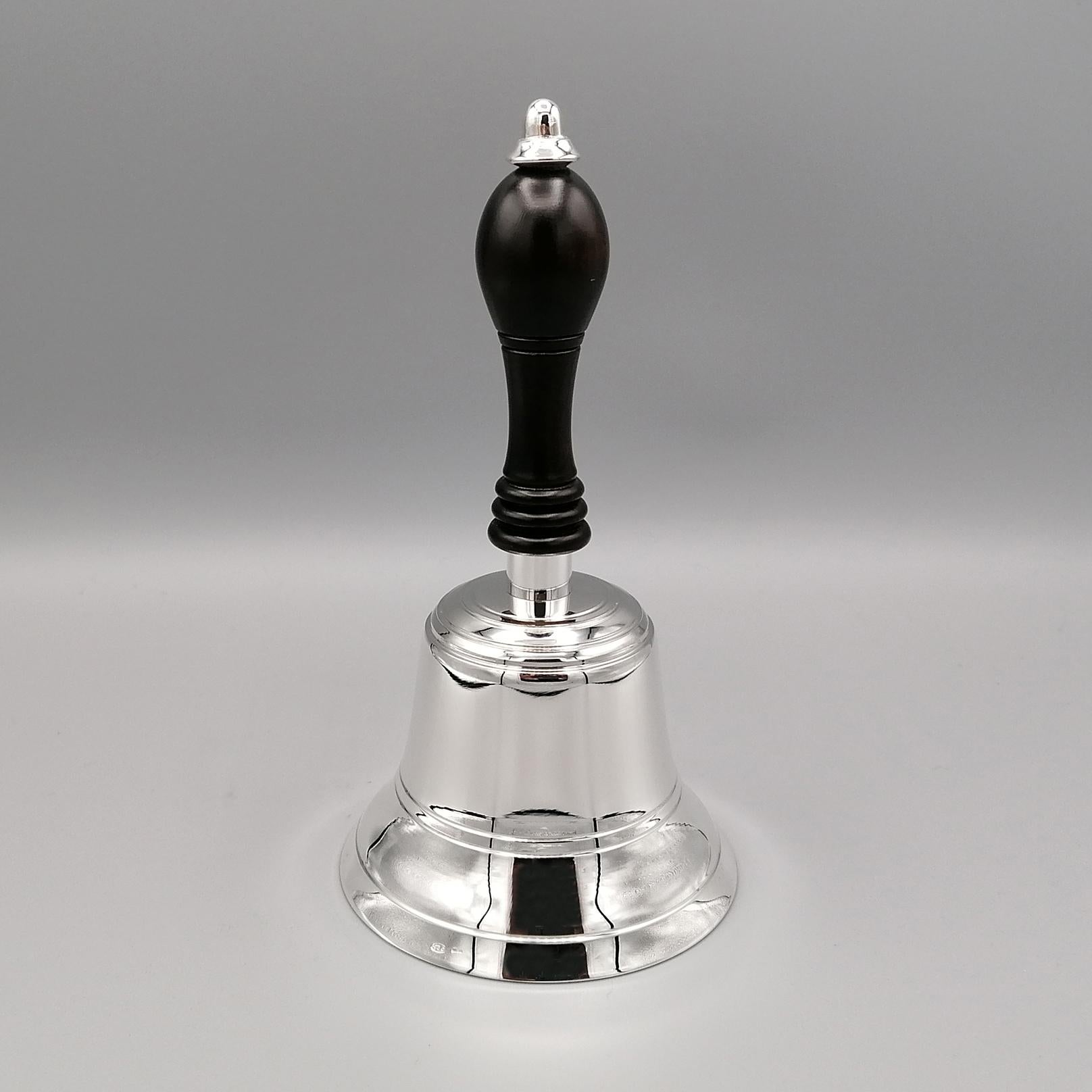 20th Century Italian Sterling Silver Table Bell For Sale 3