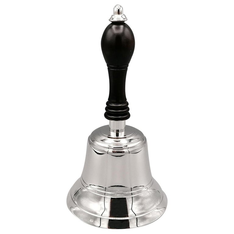 20th Century Italian Sterling Silver Table Bell For Sale
