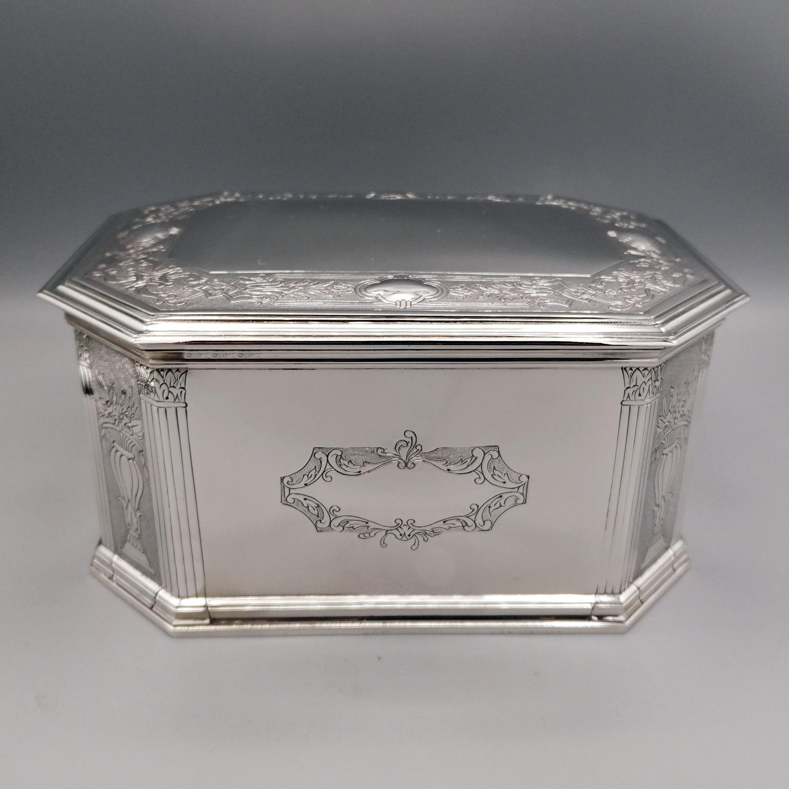 Other 20th Century Italian Sterling Silver Table Box For Sale