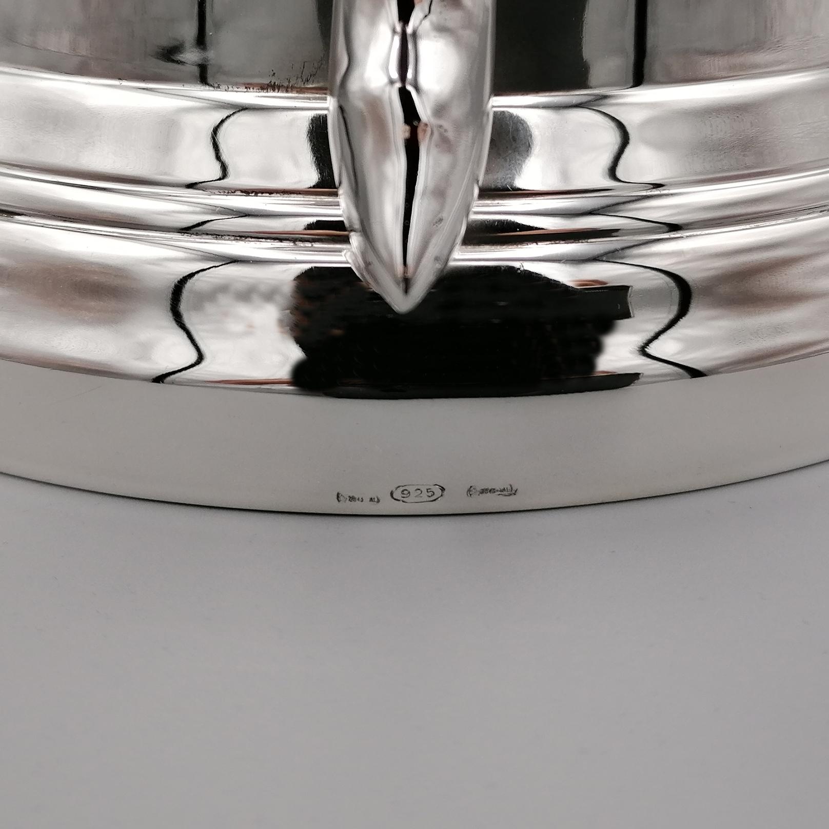 20th Century Italian Sterling Silver Tankard George I Style For Sale 5