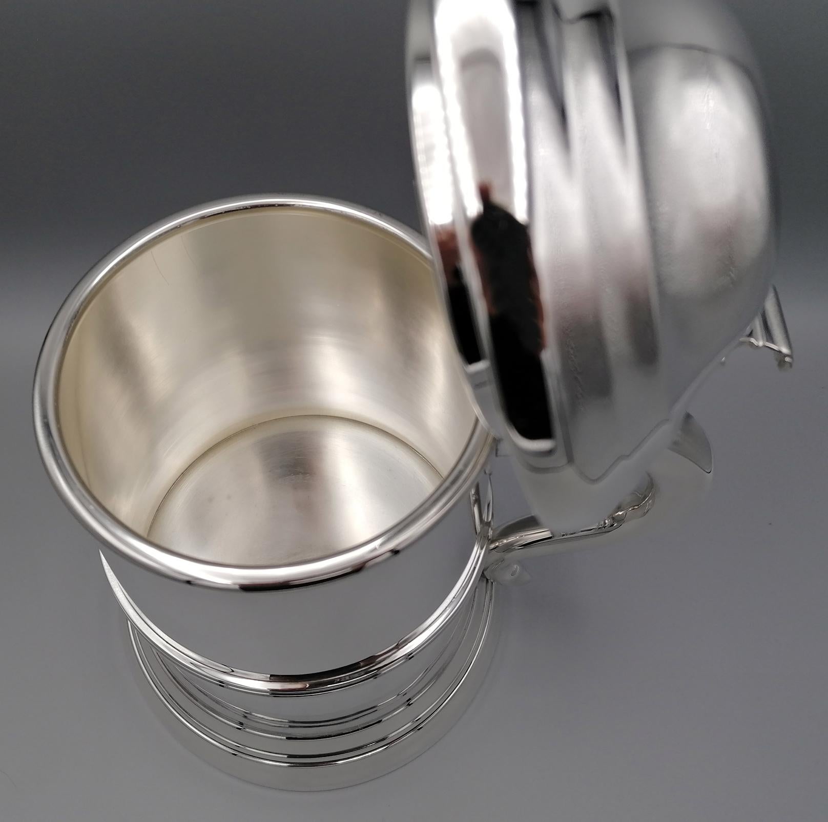 20th Century Italian Sterling Silver Tankard George I Style For Sale 1