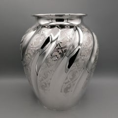 20th Century Italian Sterling Silver Vase