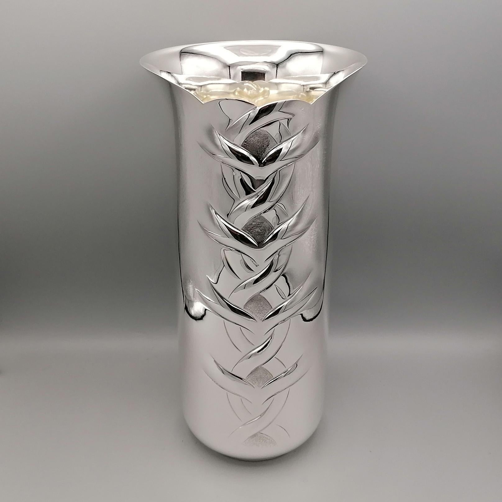 Other 20th Century Italian Sterling Silver Vase For Sale