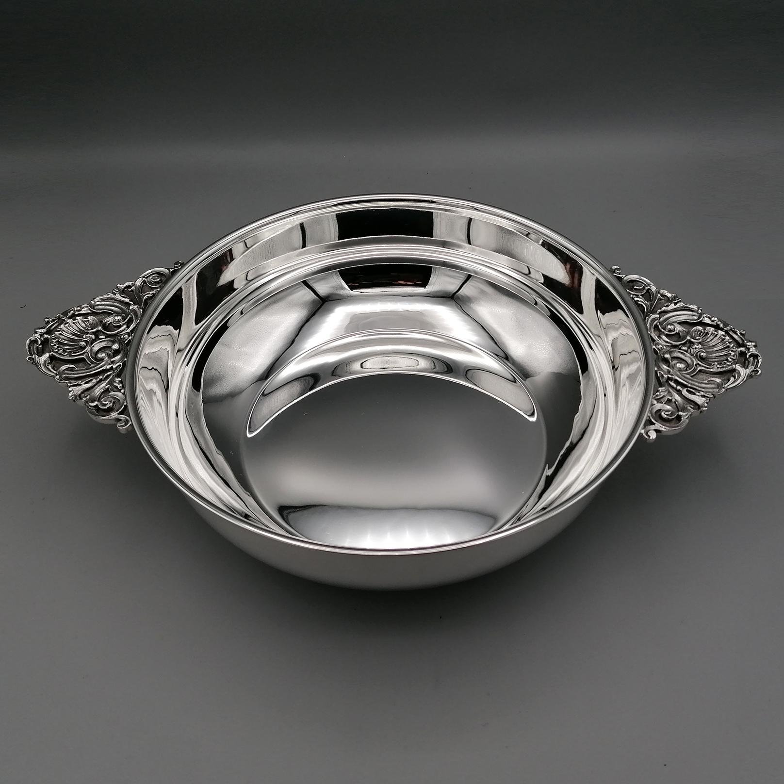 20th Century Italian Sterling Silver Vegetable Dish, Tureen For Sale 14