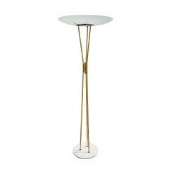 20th Century Italian Stilnovo Crystal Glass Floor Lamp by Gaetano Sciolari