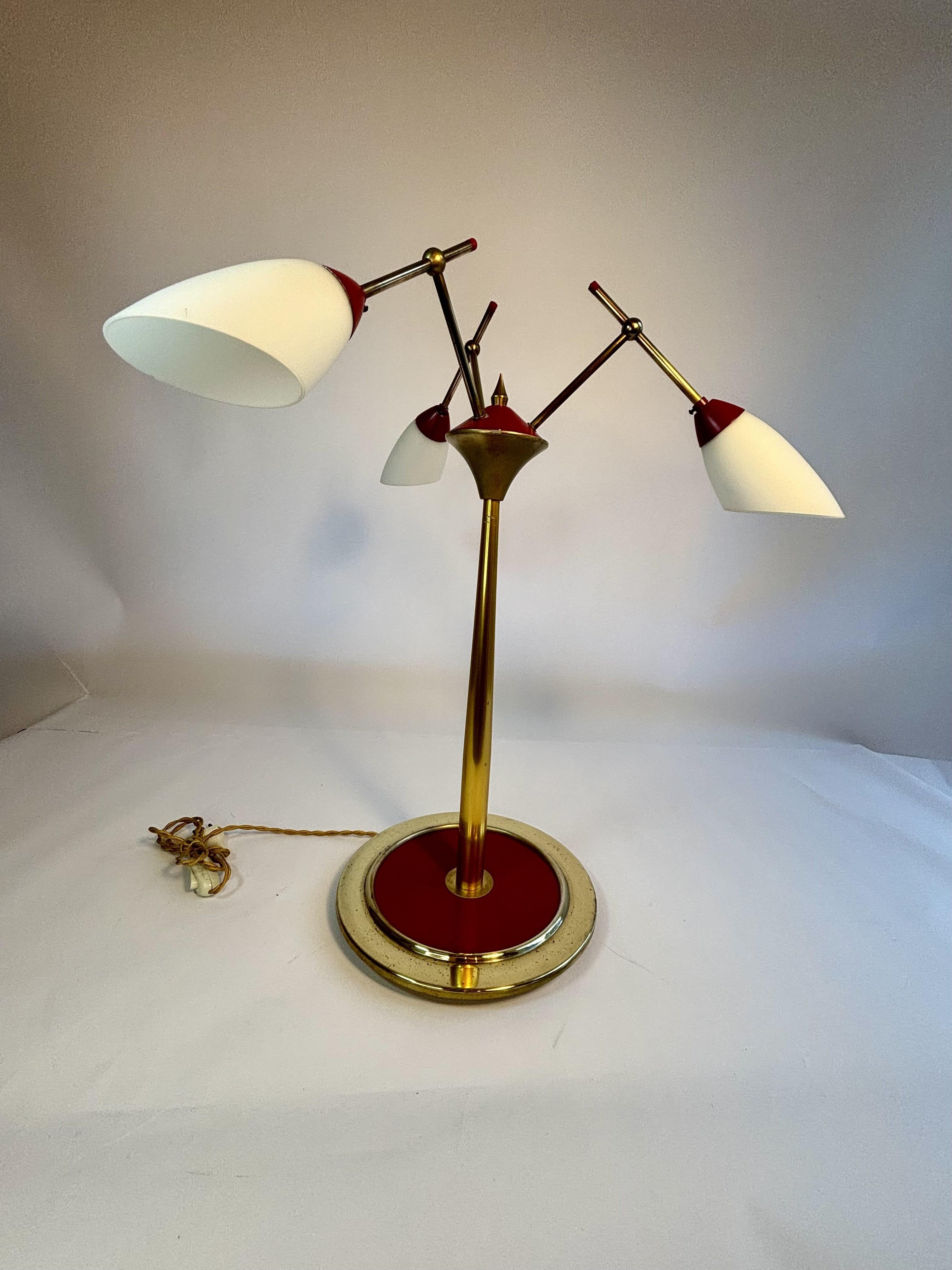 20ième siècle Lampe de table italienne Stilnovo du 20e siècle en vente