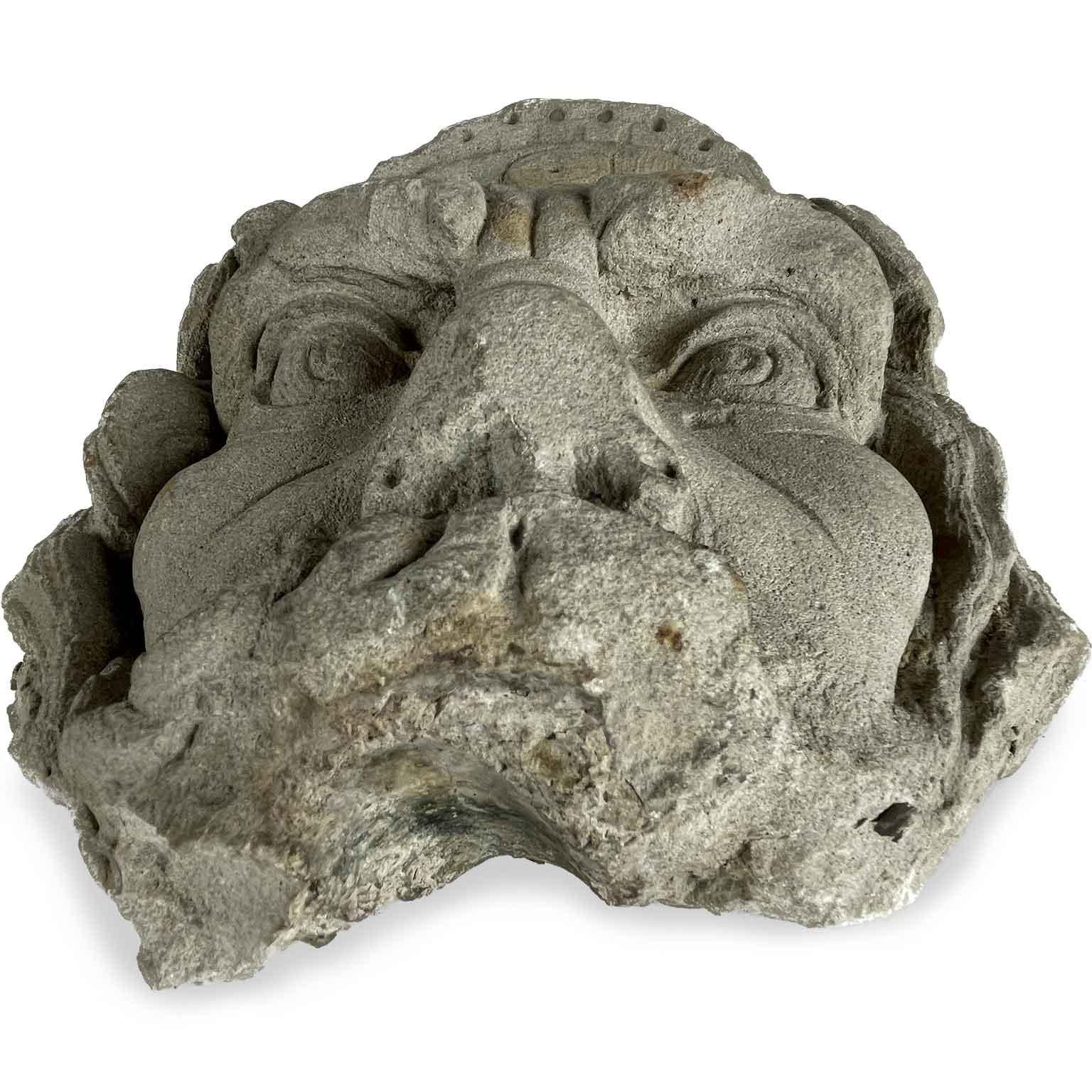 20th Century Italian Stone Fountain Mask For Sale 3
