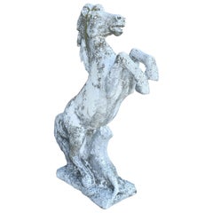 20th Century Italian Stone Garden Horse Statue