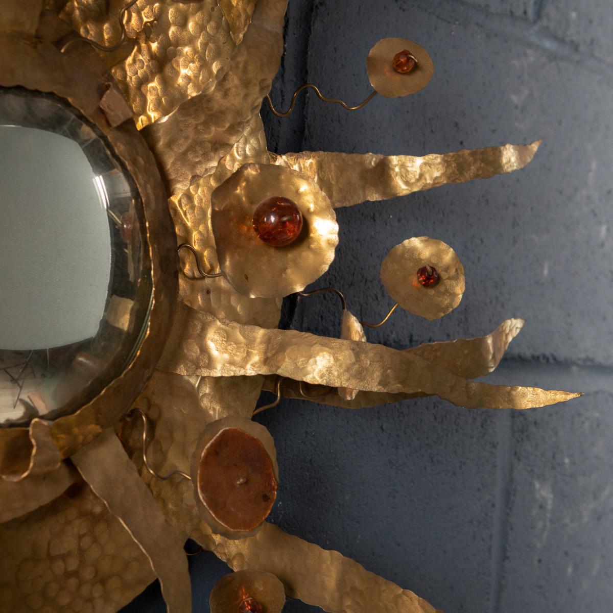 Miroir convexe Sunburst italien du 20ème siècle par Missoni, vers 1980 en vente 7