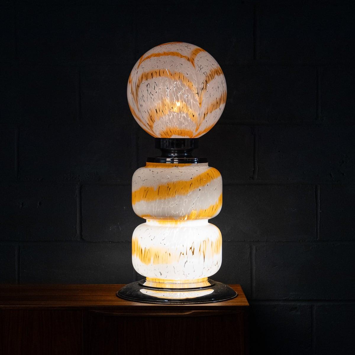 Autre Lampe de table italienne du 20e siècle par Carlo Nason pour Mazzega c.C. 1970 en vente