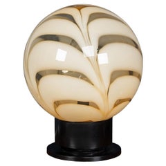 20th Century Italian Table Lamp With A Hand Blown Venetian Glass Shade c.1970