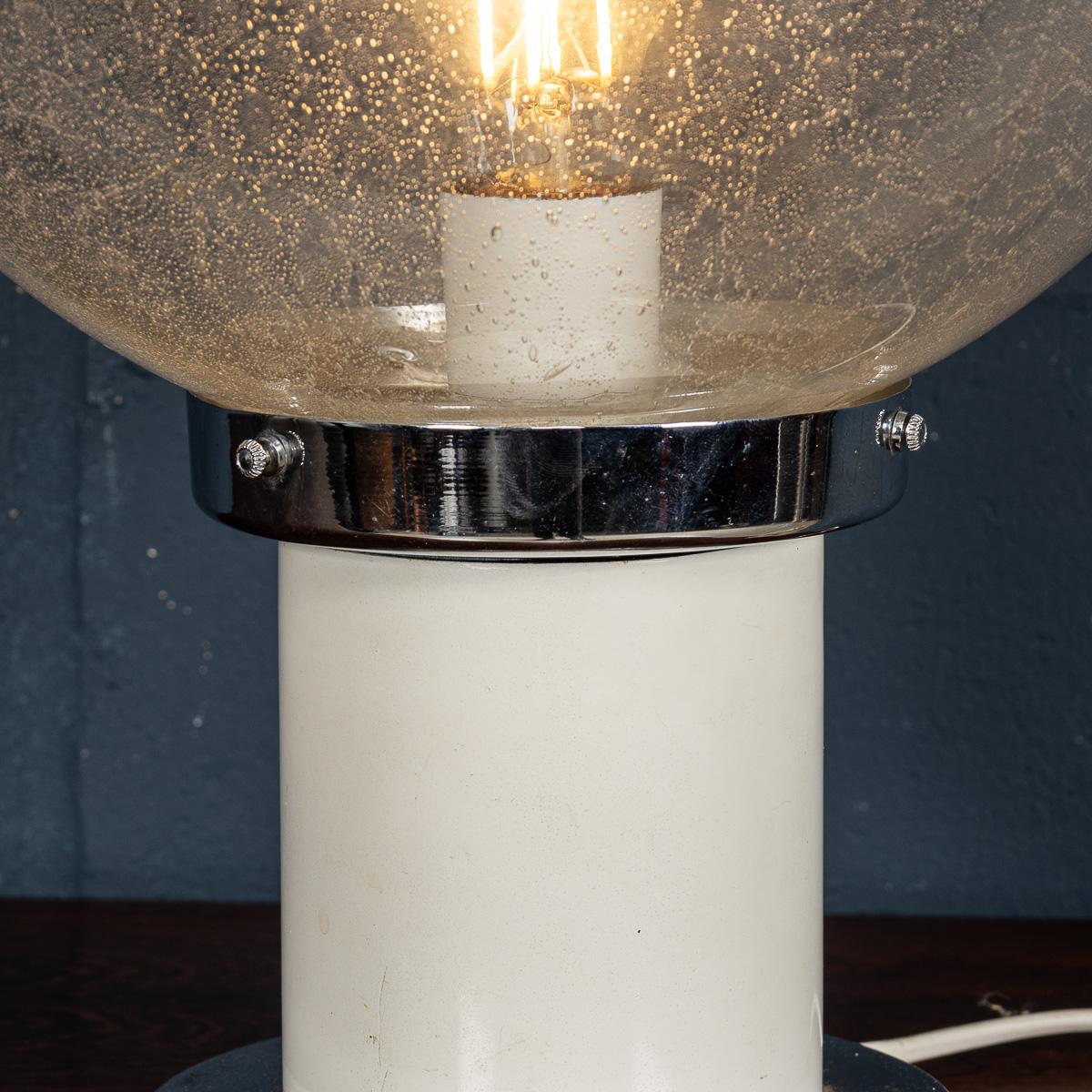 20th Century Italian Table Lamp With Hand Blown Venetian Glass Shade c.1980 12