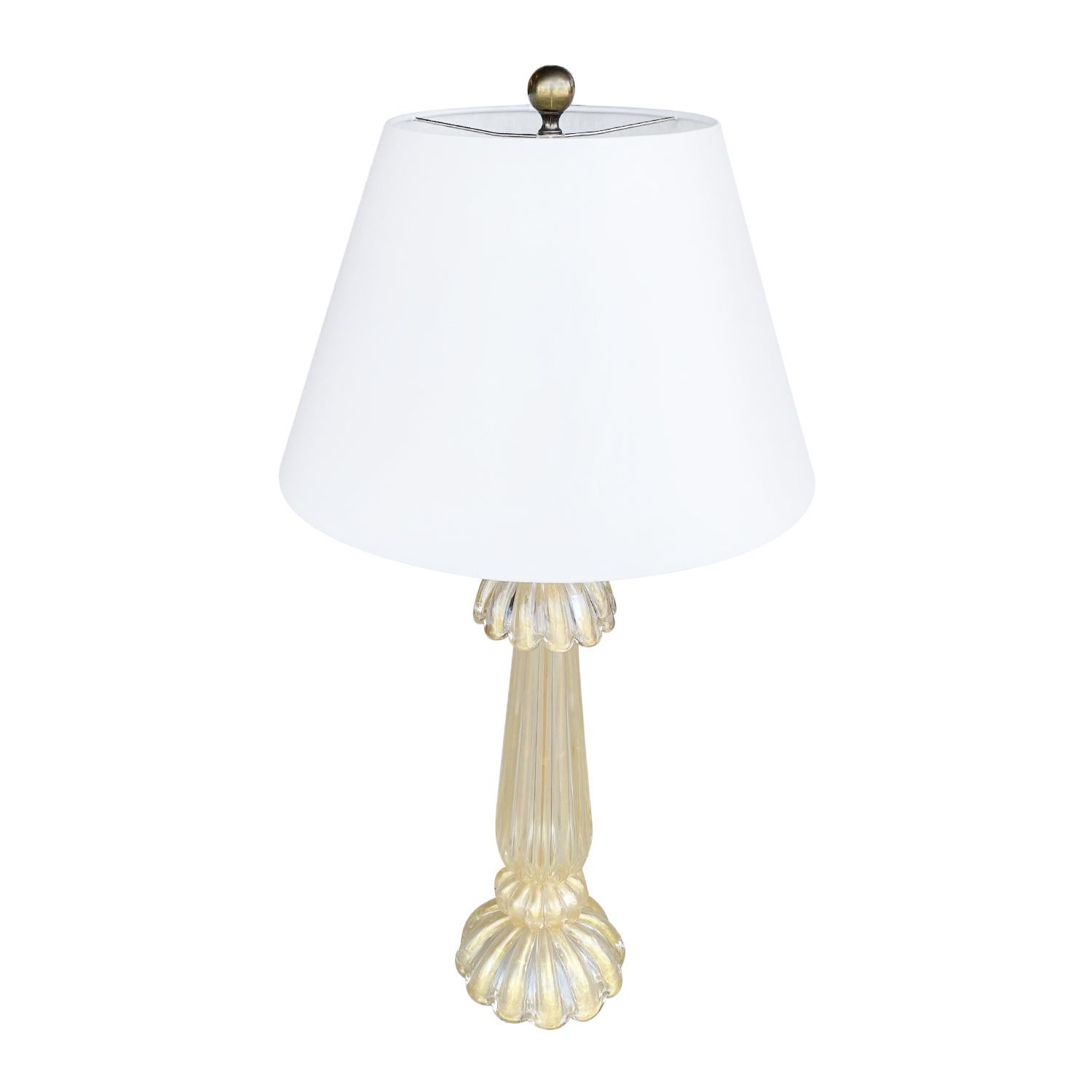 vintage frosted glass table lamp