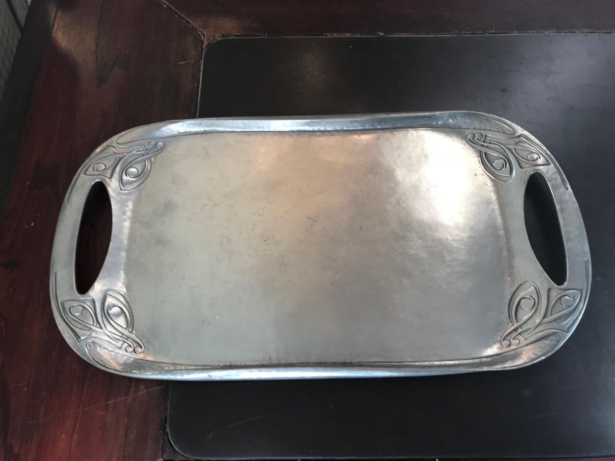 Very nice 20th century Italian tin tray from the 1940s. 
Stamped 