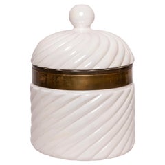 Vintage 20th Century Italian Tommaso Barbi Porcelain Ice Bucket