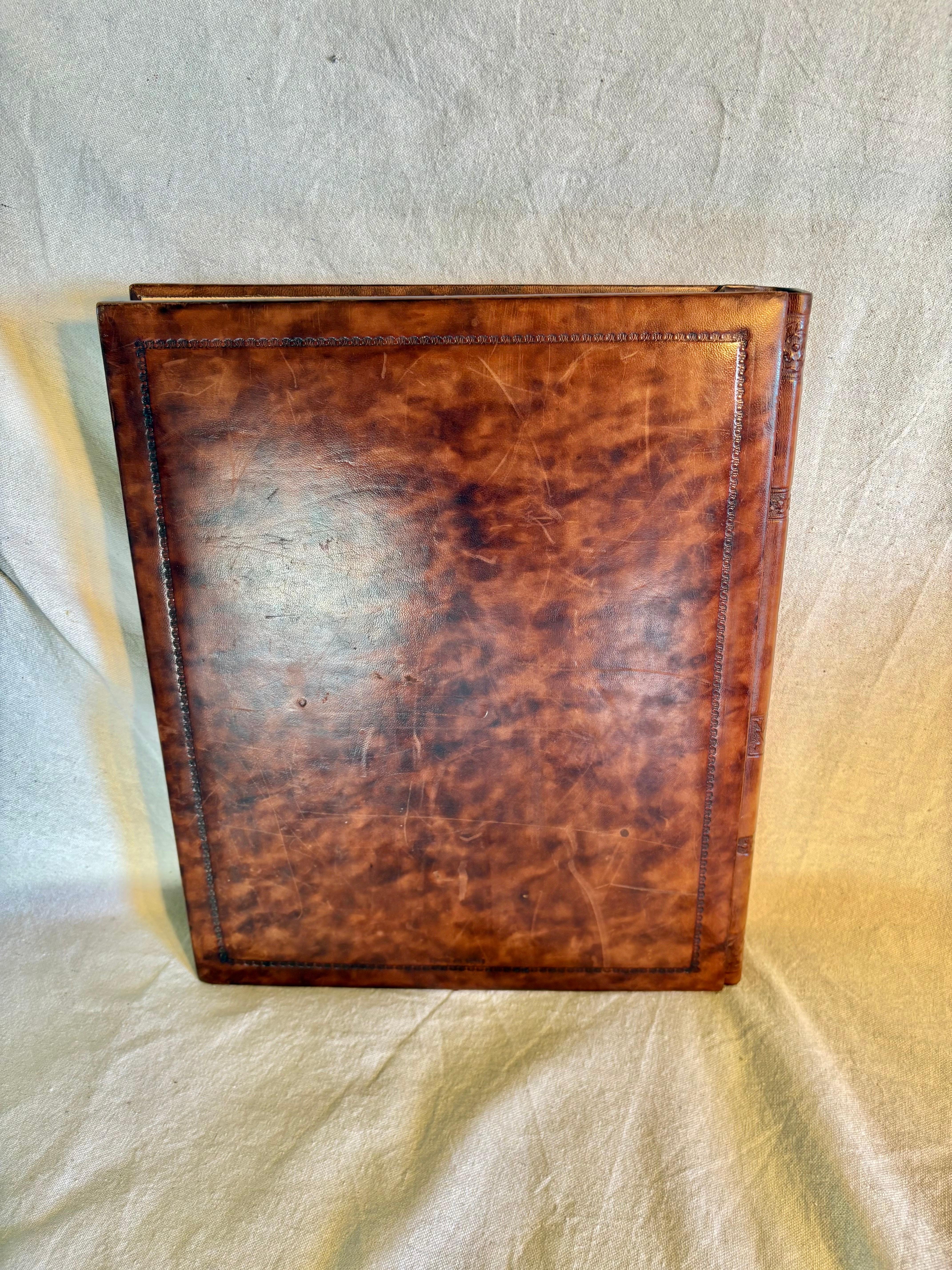 20th Century Italian Tooled Leather Book 3