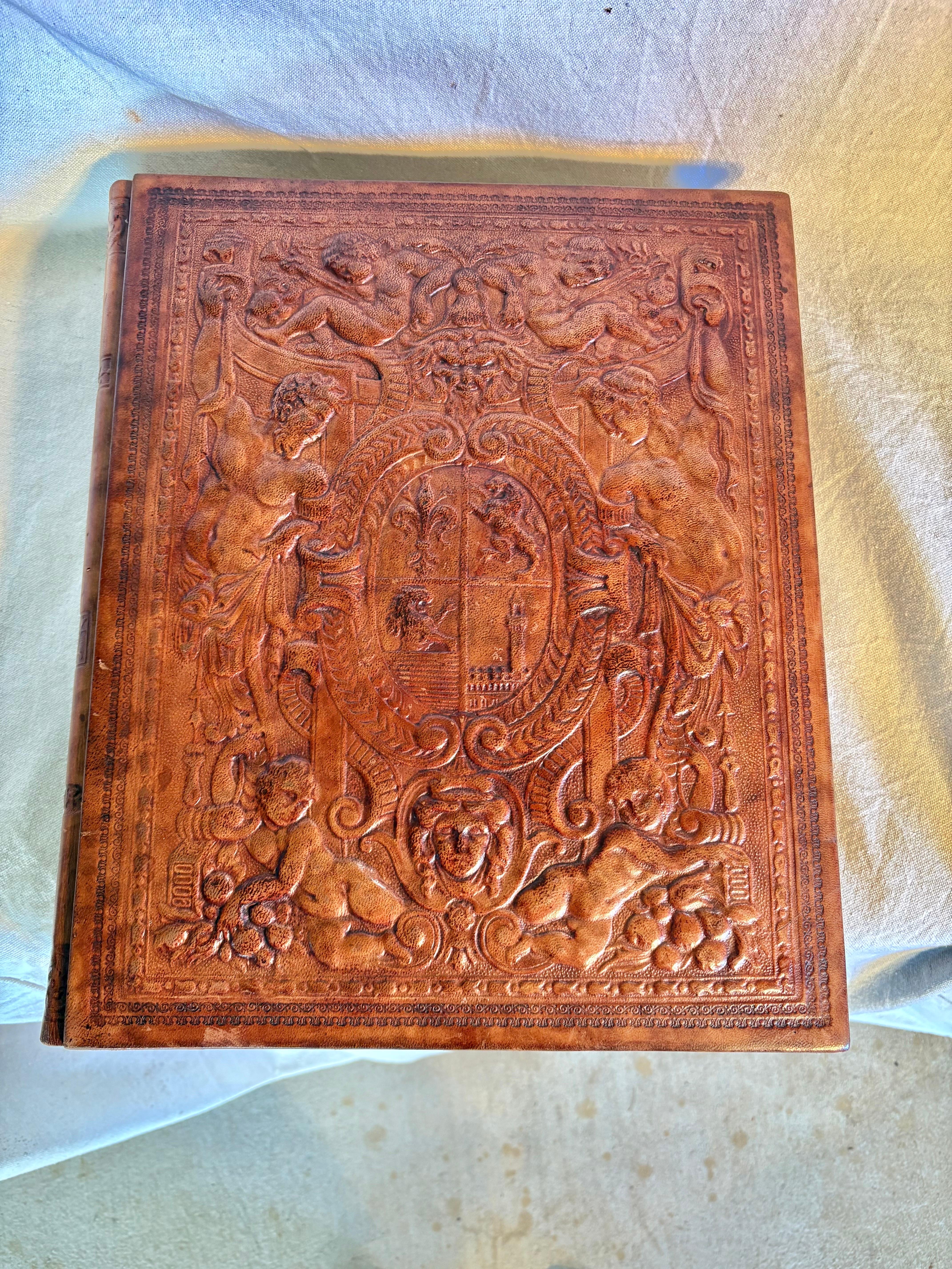 20th Century Italian Tooled Leather Book 4