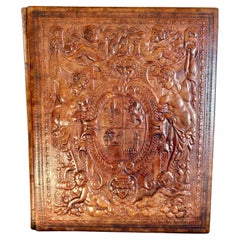 Libro de cuero italiano del siglo XX