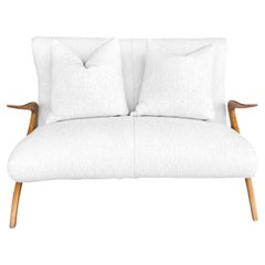 20th Century Italian Two-Seater Love Settee Attributed to Guglielmo Ulrich