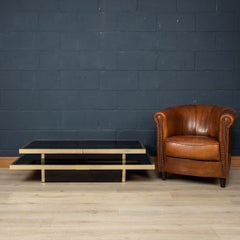 20th Century Italian Two-Tier "Hidden Bar" Coffee Table By Willy Rizzo, c.1970