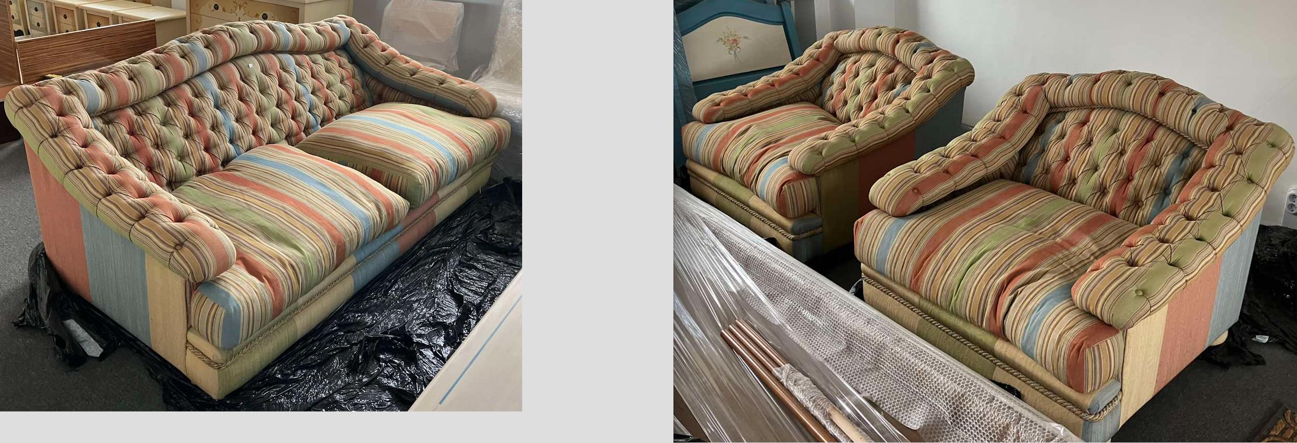 Set di canapè e due poltrone di Valentino Piu del XX secolo in vendita 4