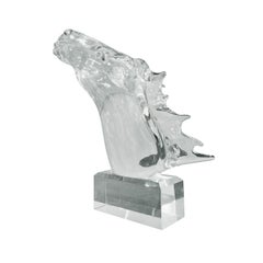 20th Century Italian Vetri d'Arte Horse Murano Glass Sculpture by Livio Seguso