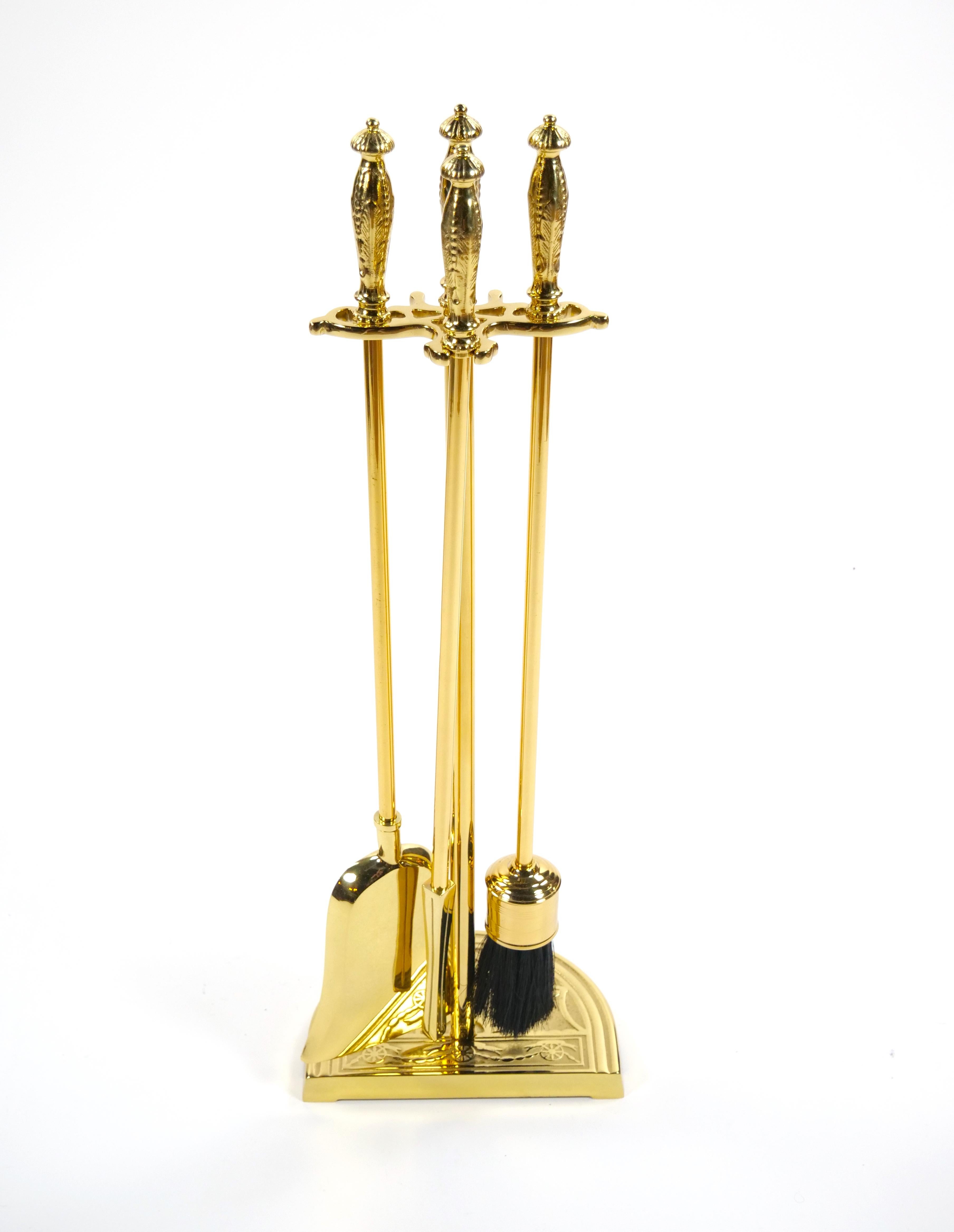 20th Century Italian Victorian Style Fireplace Tool Set For Sale 8