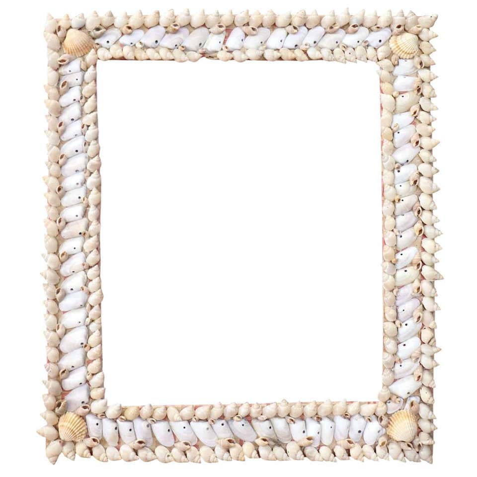 Small 20th Century Capiz Shell Round Picture Frame at 1stDibs
