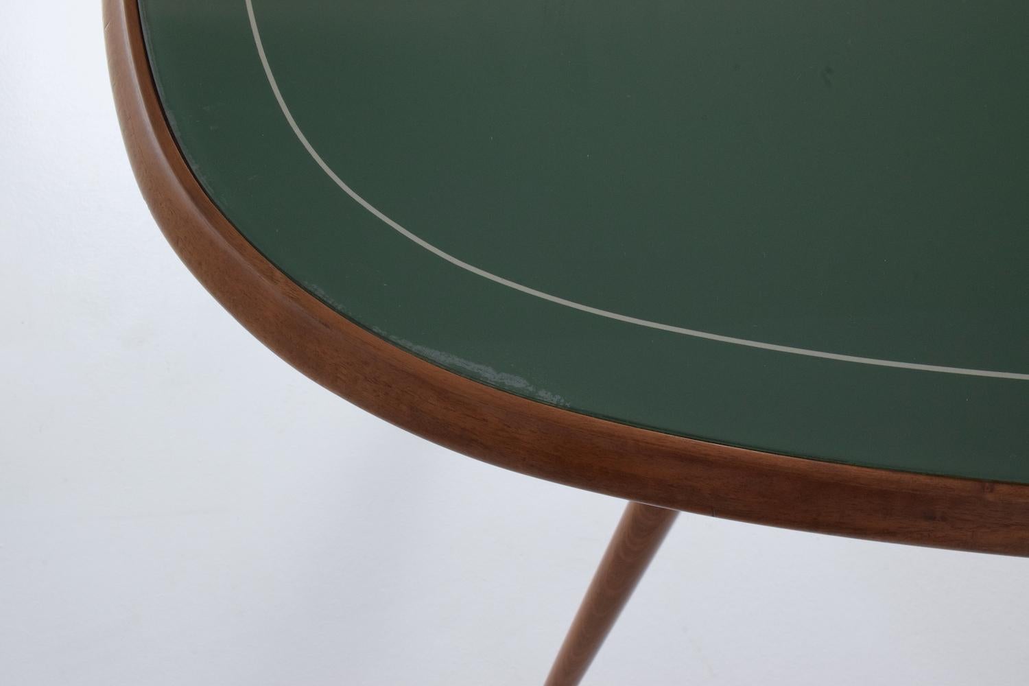 20th Century Italian Green Glass Dining Table, 1950-1960 12