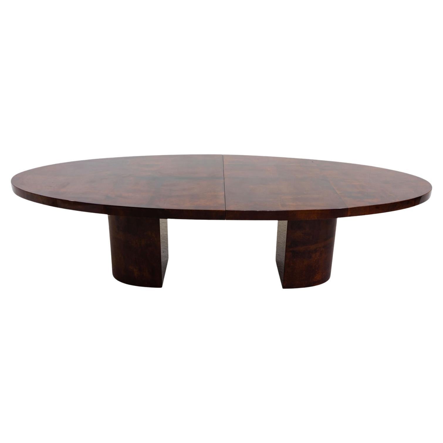 20th Century Italian Vintage Extendable Sapelewood Dining Table by Aldo Tura