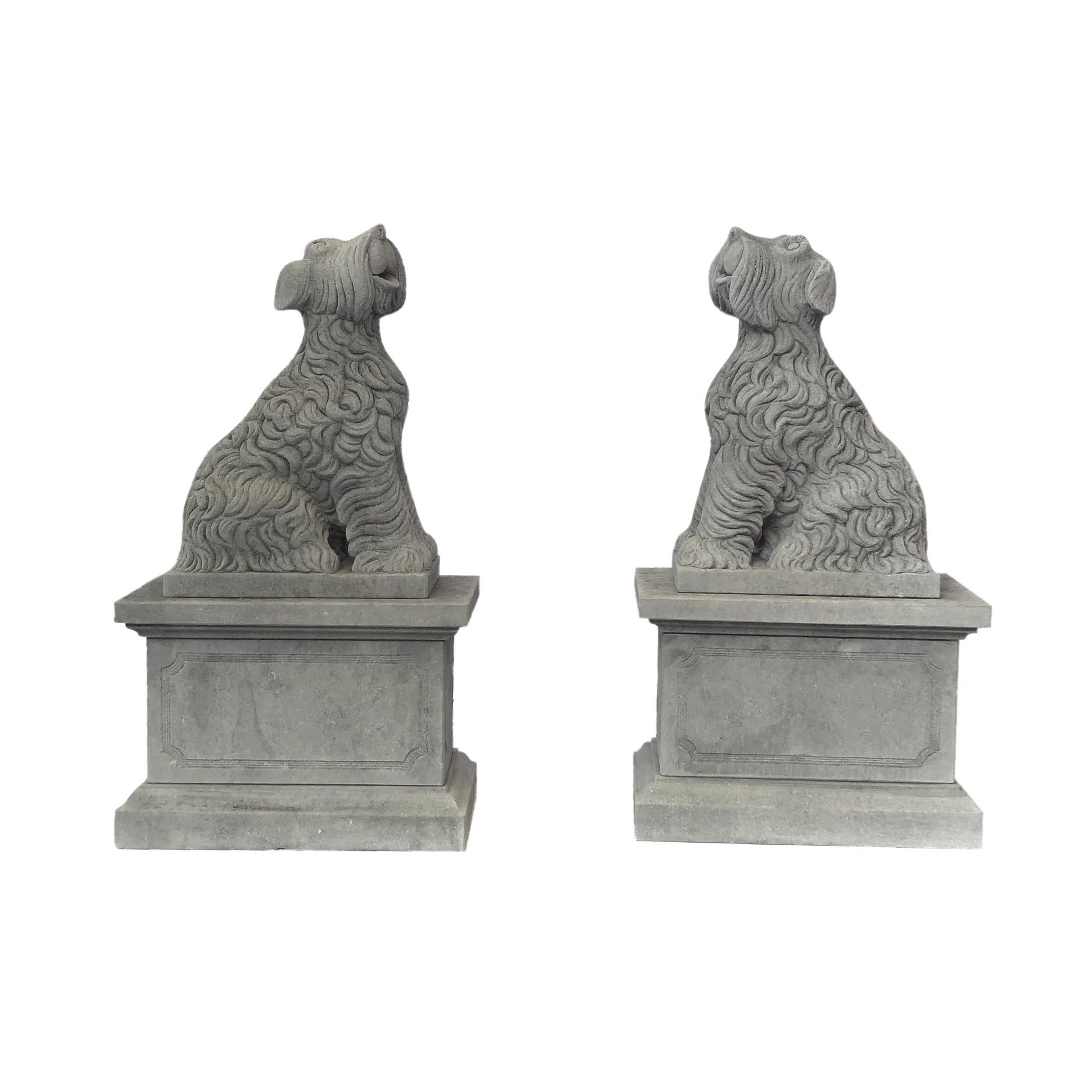 schnauzer statue garden