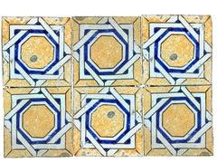 20th Century Italian Vintage Reclaimed Decorated Tiles, 1920s