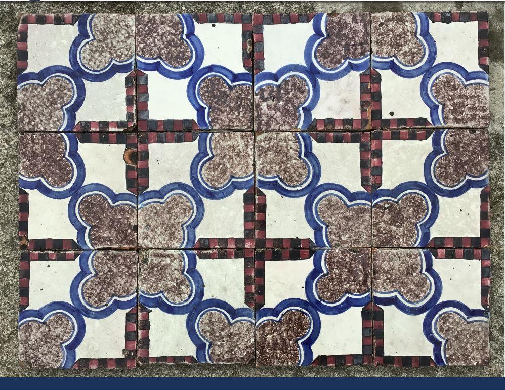 20th century Italian Vintage Reclaimed Decorated Tiles, 1920s
Available pcs 344 (about 14 square meters)