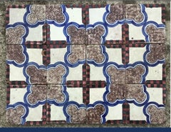 20th Century Italian Vintage Reclaimed Decorated Tiles, 1920s