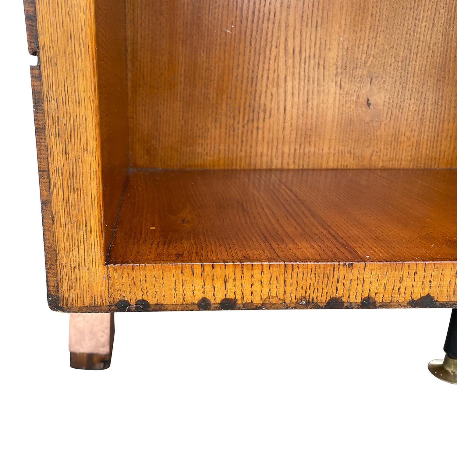 20th Century Italian Vintage Walnut Writing Desk & Armchair by Amleto Sartori For Sale 2