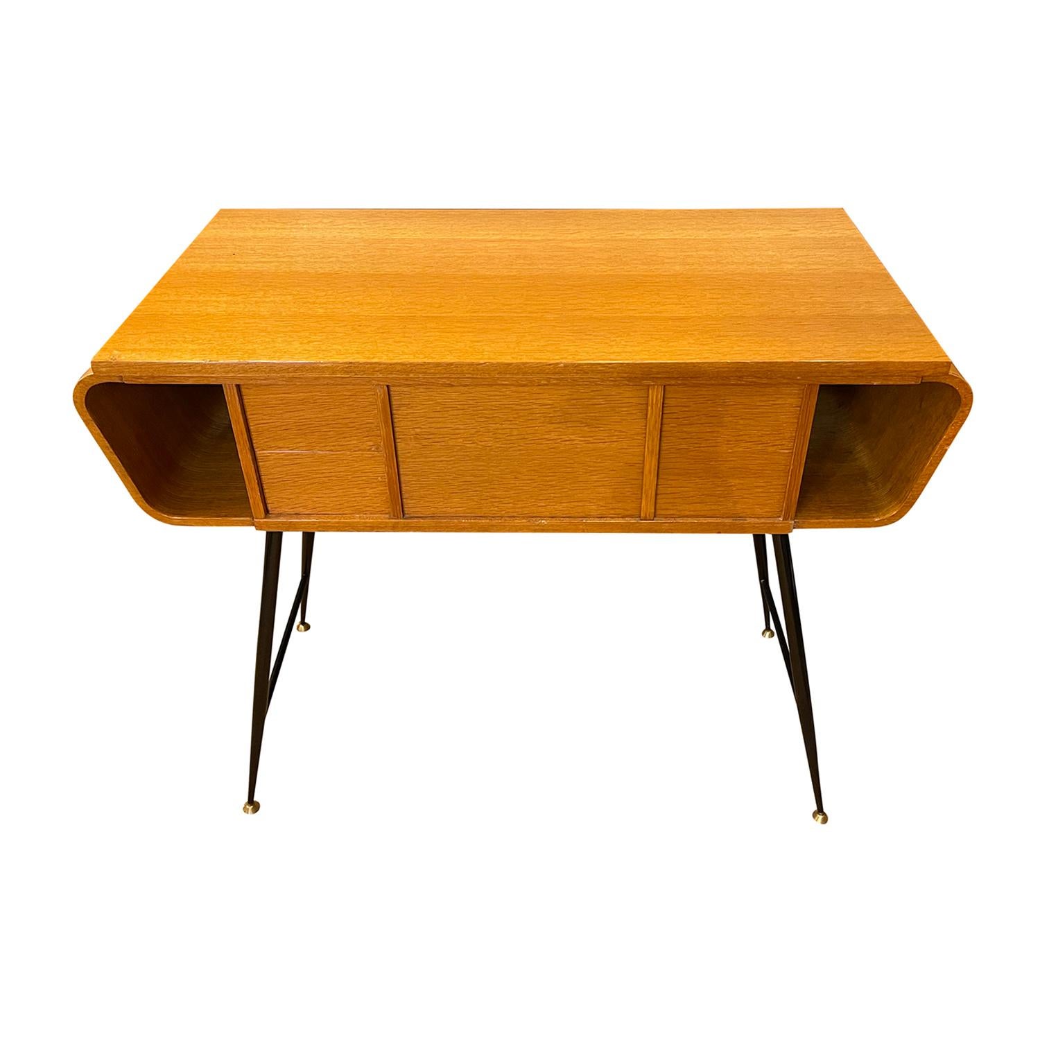 vintage mid century console table