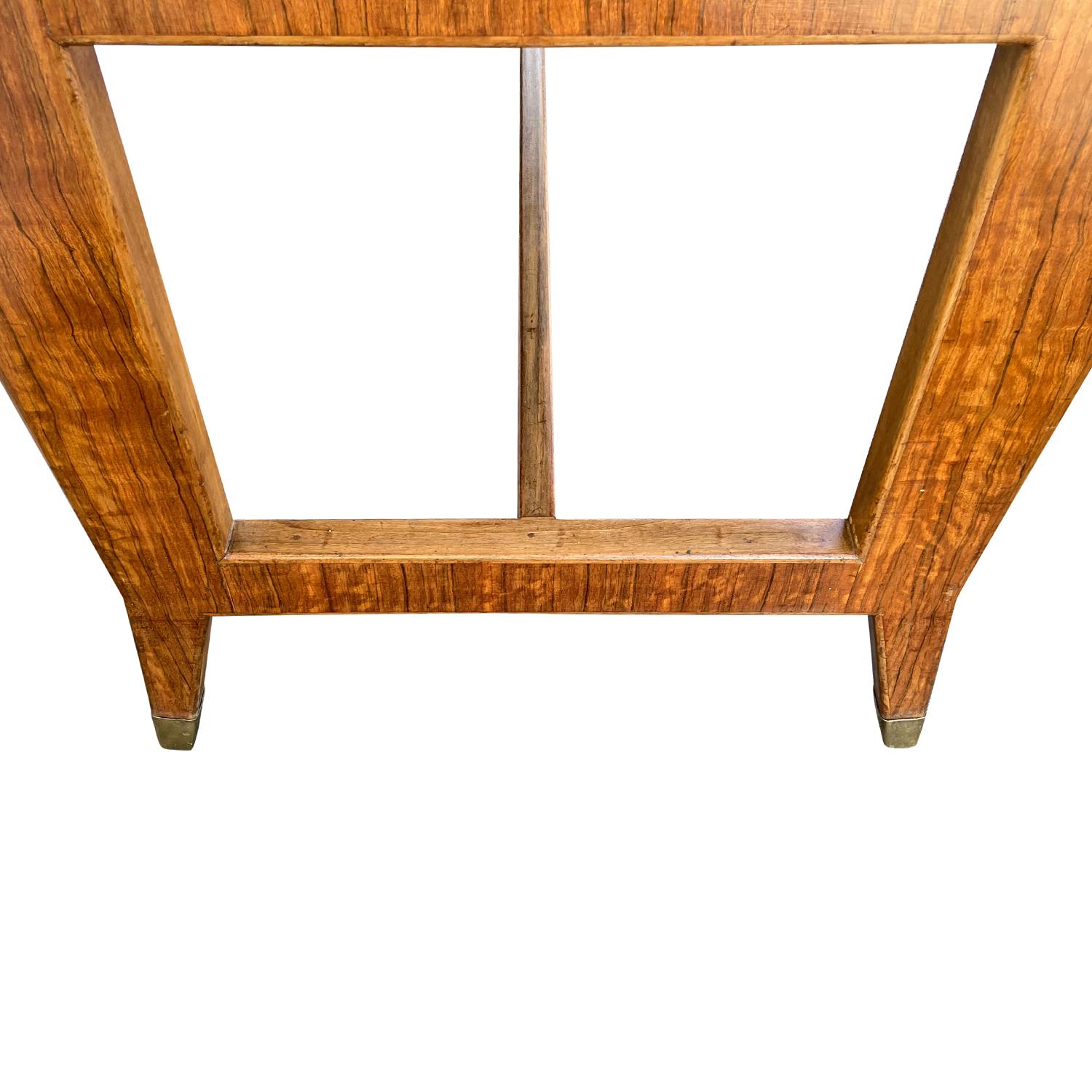 Schreibtisch aus italienischem Nussbaumholz des 20. Jahrhunderts, Schreibtisch-Set mit Stuhl von Gio Ponti im Angebot 5