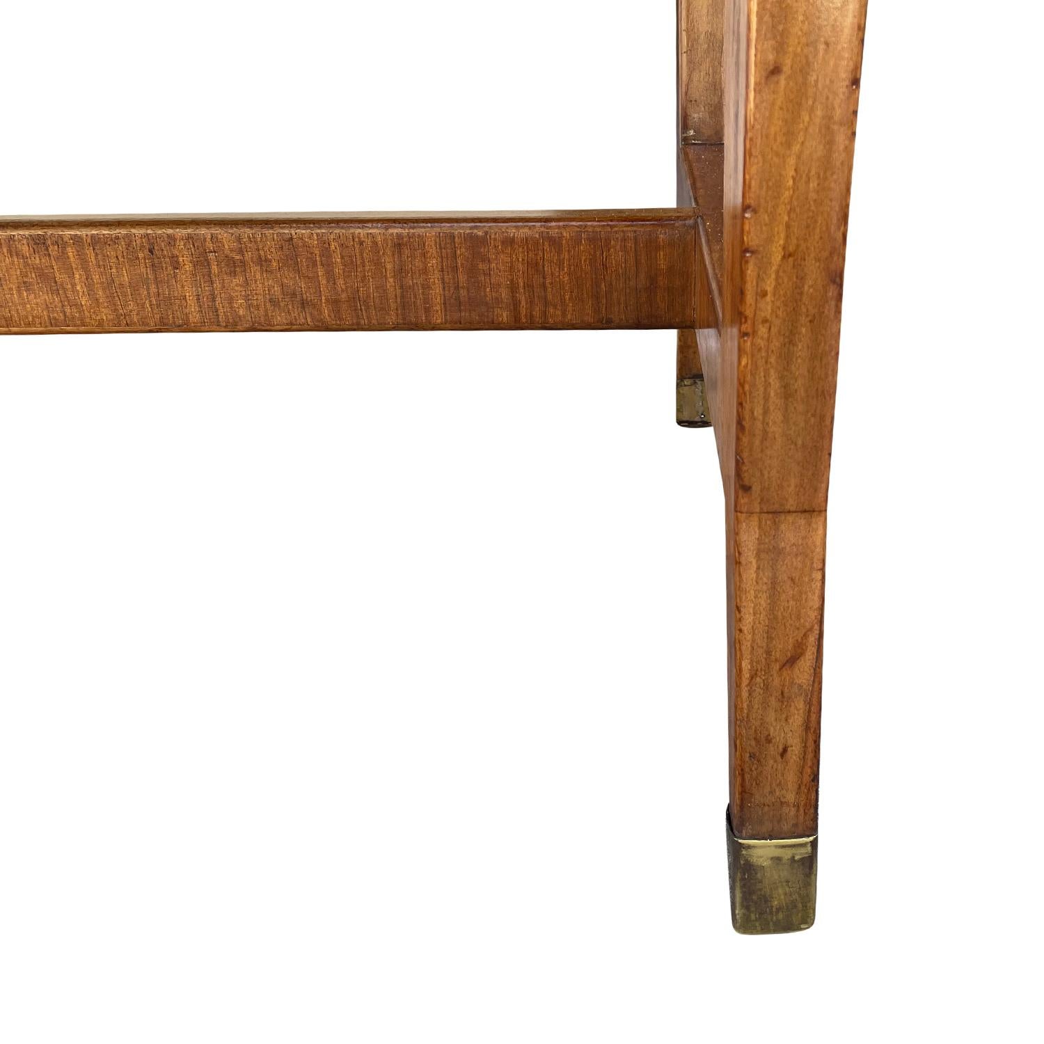 20th Century Italian Walnut Writing Table, Desk Set with a Chair by Gio Ponti For Sale 7