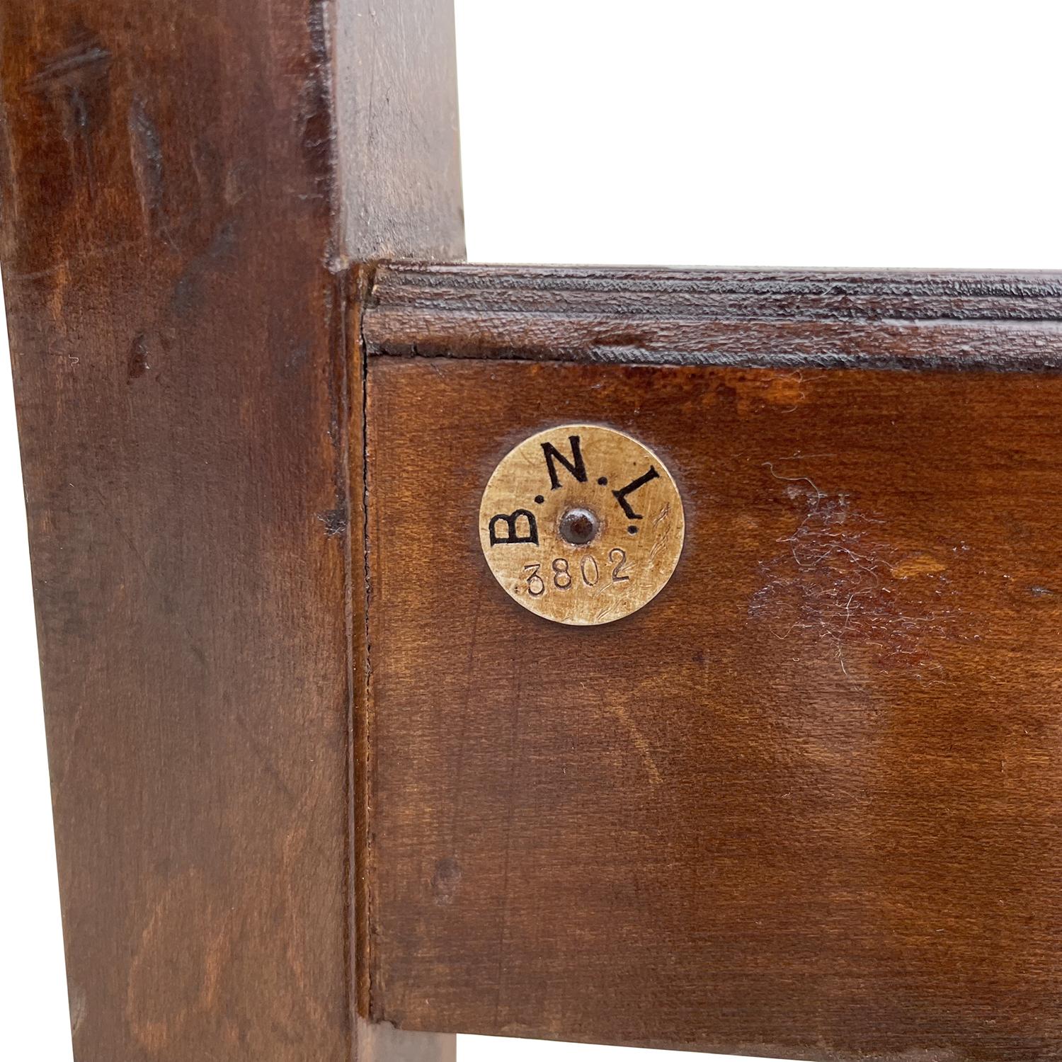 Schreibtisch aus italienischem Nussbaumholz des 20. Jahrhunderts, Schreibtisch-Set mit Stuhl von Gio Ponti im Angebot 10