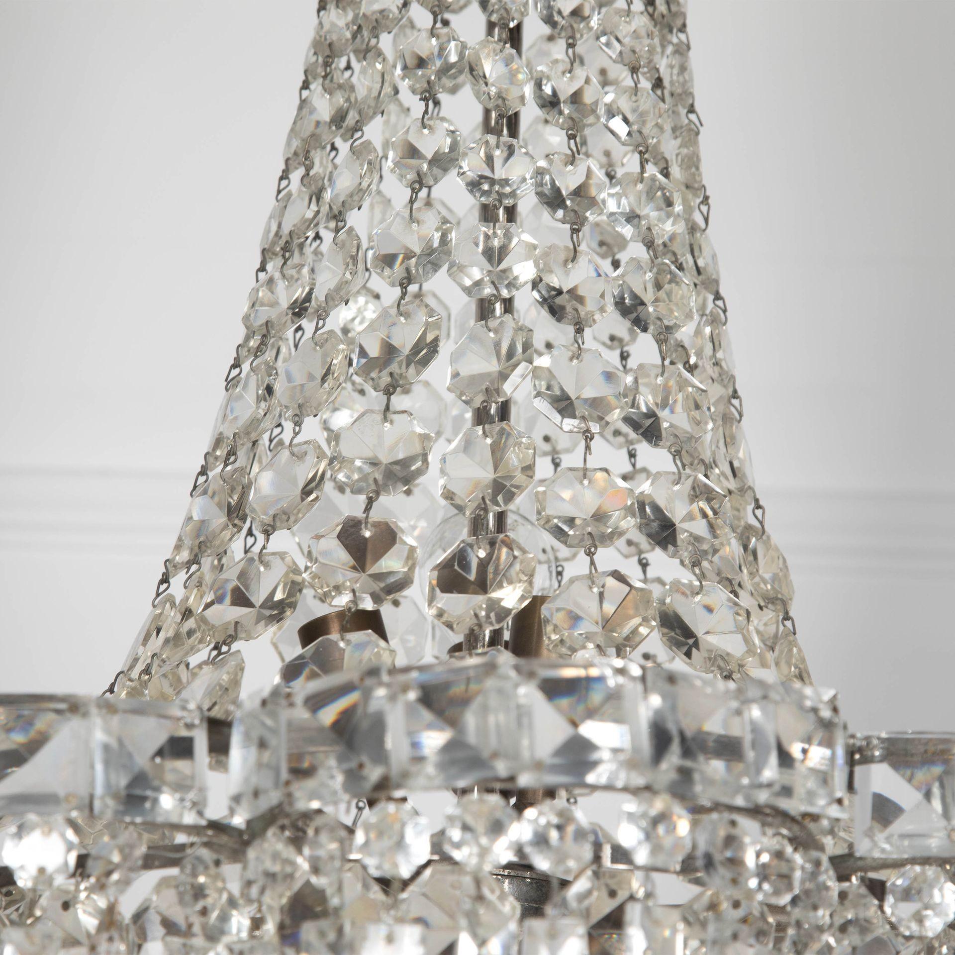 20ième siècle Lustre italien du 20e siècle en forme de cascade et de sac en vente