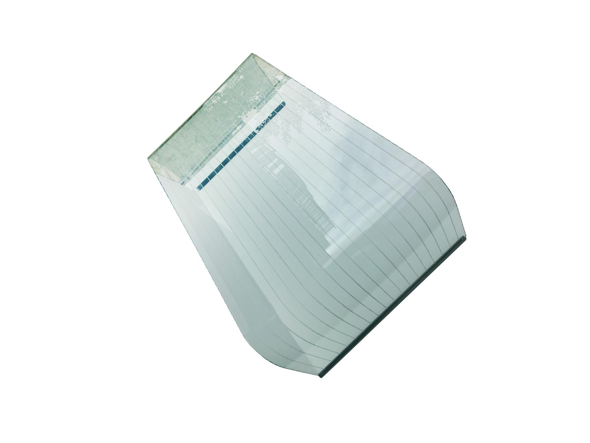 Post-Modern 20th Century Italian Waterfall Glass Coffee Table