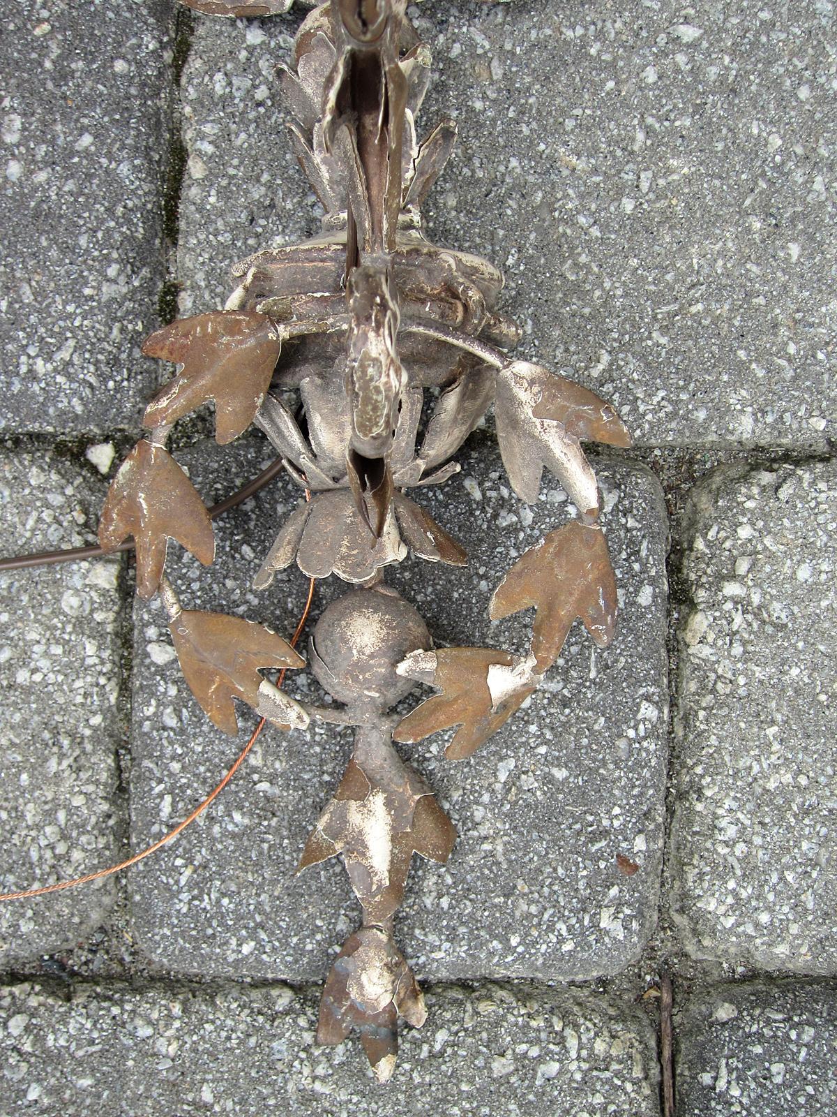 20th Century Italian White Metal Sconce In Good Condition For Sale In Atlanta, GA