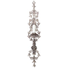 20th Century Italian White Metal Sconce