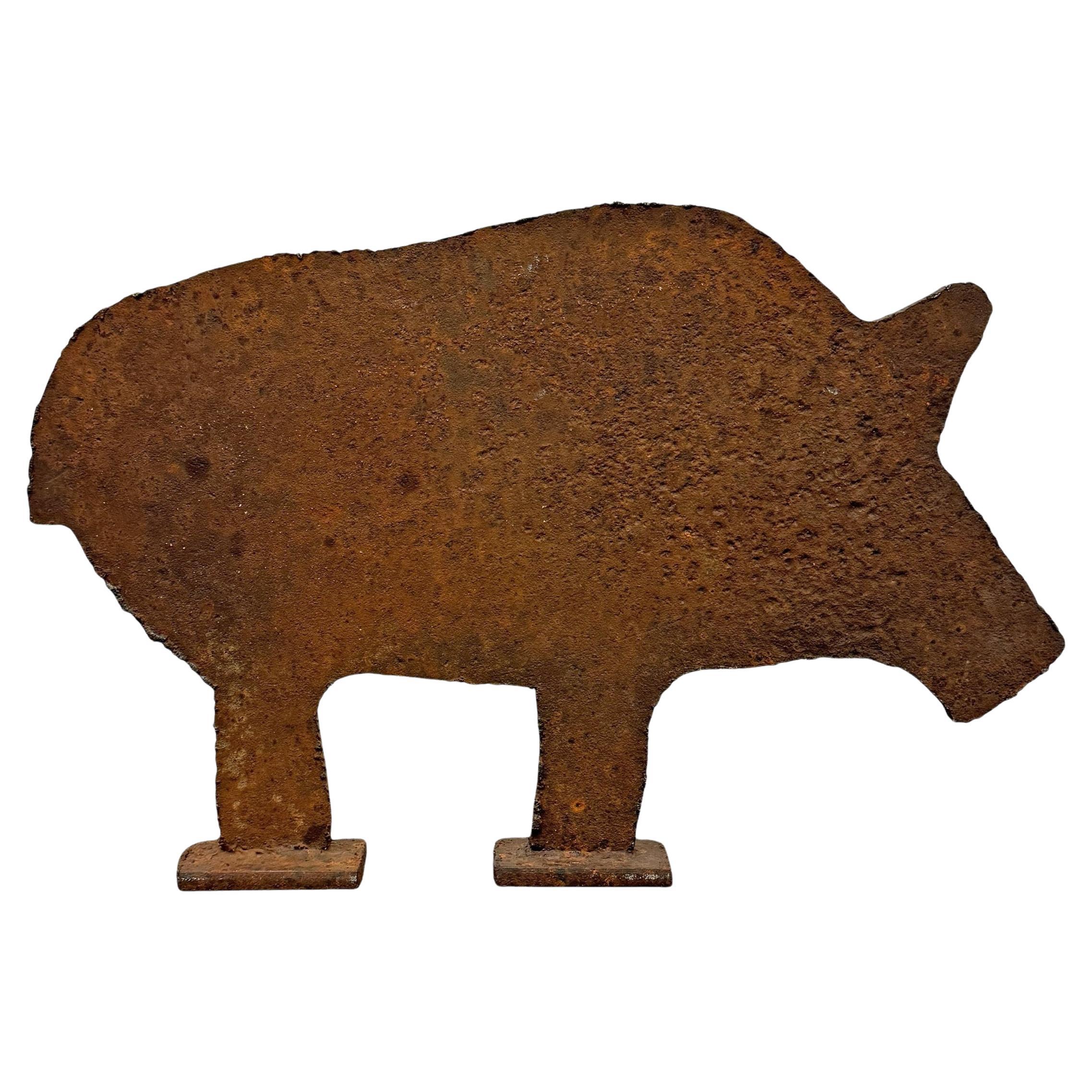 20th Century Italian Wild Boar Hunting Target