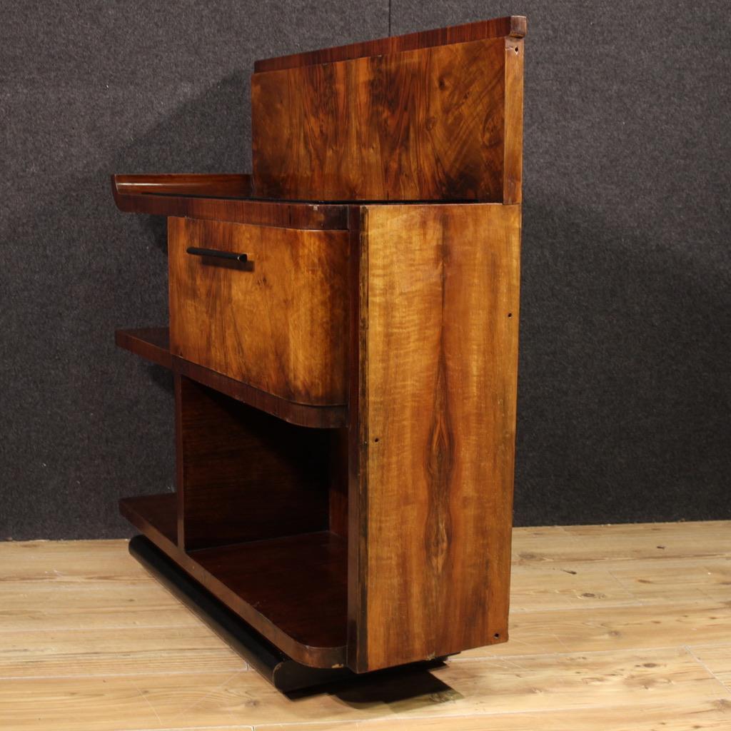 20th Century Italian Wood Art Deco Style Cabinet, 1950 In condizioni buone in vendita a Vicoforte, Piedmont